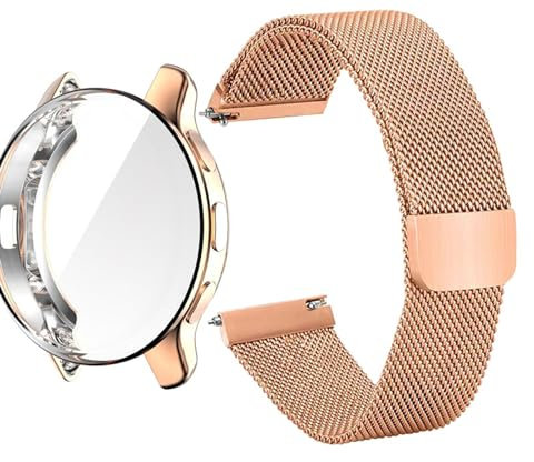 Bracciali compatibili con Garmin Venu 3 cinturino con custodia protettiva, maglia in acciaio inox, cinturino di ricambio in metallo per orologio Garmin Venu 3 Smartwatch