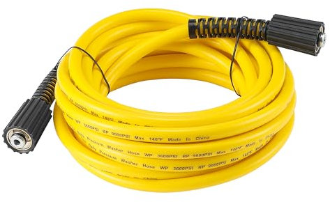 Tool Daily Tubo flessibile per idropulitrice da 6,3 m x 0,6 cm, tubo di prolunga di ricambio per idropulitrice con raccordo M22 da 14 mm, resistente alle pieghe, 3600 PSI