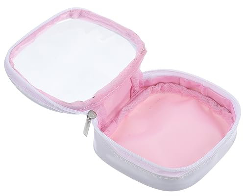 Housoutil Trousse De Toilette Transparent avec Fermeture Éclair Pochette Cosmétique De Voyage Compacte pour Maquillage Et Toiletries