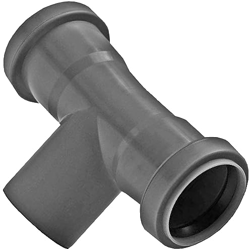 HT Doppelbogen für Rohr-Außen Ø 40mm (DN40) 87° PP Rohr Abwasser Wand Rosette Ablauf HT-Fittings für Abflußrohrsystem