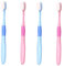 GLEAVI 4 Stück Zahnbürsten thai cong geschenkidee für reisende toothbrushes zahnreinigung Sky Blue tooth brush Pink Werkzeug für die Mundpflege nach der Geburt Reinigungsbürste