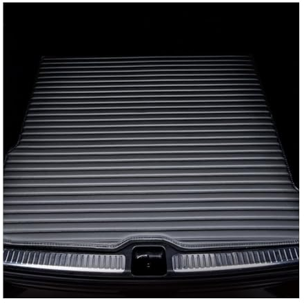 SSIMOO Coche Alfombrillas Maletero Cuero para KIA Niro 2019-2023, Funda Bandeja Maleteros Protector Alfombra Antideslizante Impermeable Accesorios,D/Black