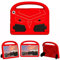 BARALARIQIU Bambini Custodia per Amazon Kindle Fire HD max 11 2023 Tablet Antigraffio Morbido in Gomma Cover Protezione Antiurto con Supporto Rosso