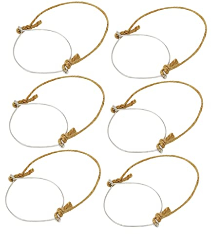 OUNONA 12 Piezas Perchas De Alambre De Tarro De Albañil Tarros De Albañil Con Asa Mango De Alambre Suspensión Solar Regular Gancho Cable Acero Inoxidable Herramienta Alambre De Acero