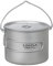 Funien 750 ml / 900 ml / 1100 ml Olla de Titanio Ultraligera Taza de Agua con Tapa y asa Plegable al Aire Libre Camping Cocina Picnic