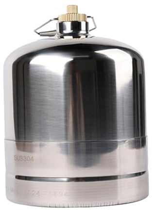 perfk Bidon de Camping Réservoir de Vide Bouteille de Pratique ， Bidon de Carburant de pour Sac à Dos Randonnée Brûleur à, 3L
