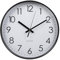 Warmiehomy Wanduhr 30cm, Moderne Wanduhr ohne Tickgeräusche, Große Wanduhren Lautlose Kinderzimmer Lernuhr für Büro,Wohnzimmer, Küche, Schlafzimmer Schwarz