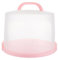 MUXHEL Boîte de transport en plastique pour gâteau, hauteur 22 cm, 26 x 31 x 22 cm, hermétique, avec poignée et couvercle, grand récipient portable pour gâteaux, biscuits, gâteaux