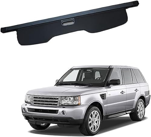 JIABAOCA Maßgeschneidert Einziehbare Laderaumabdeckung für Land Range Rover Sport 2006-2013,Auto Hintere Kofferraum Hutablage,Kofferraum Vorhang Zubehör