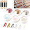 6PCS Pearl Chrome Nail Powder Set, Metallic Glitter Powder for Nail Art Decoration, DIY Salon Nail Decorations