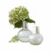 Loberon Vase 2er Set Nazira, Zwei Größen, Mundgeblasen, Mattes Finish, Zeitloses Design, Dekoration, Blumenvasen, Glas, weiß/Silber