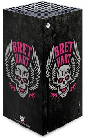 Head Case Designs Officially Licensed WWE Hitman Skull Bret Hart Vinyl Sticker Gaming Skin Decal Cover Compatible With Xbox Series X Console