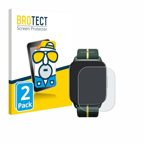 BROTECT Schutzfolie für Motorola Moto watch fit | 2 Stück Entspiegelnder Displayschutz Made in Germany Matte Displayschutz-Folie Anti-Reflex Anti-Fingerprint Einfache Montage
