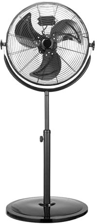 facula - Ventilador de pie Mistral 120w | Aspas de aluminio | 3 velocidades | Altura regulable | Alta Potencia