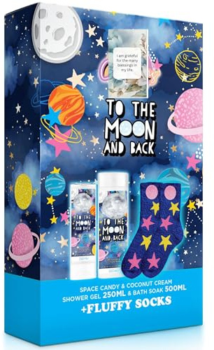 Shower Gel Bundle With The Moon And Back Body Wash Plus Fluffy Socks Set