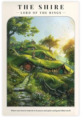 Poster Herr der Ringe, Leinwandposter, Wandkunst, Dekordruck, Gemälde für Wohnzimmer, Schlafzimmer, Dekoration, 60 x 90 cm
