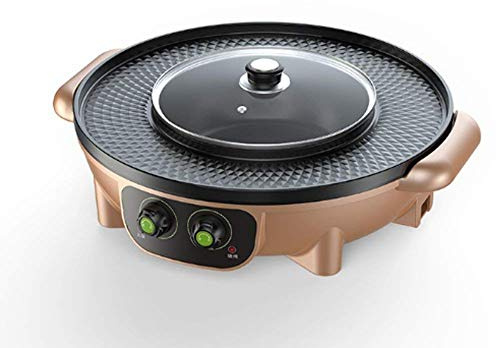 Electric Hot Pot and Baking Pan - Multi-Function Grill for Korean BBQ and Versatile Cooking