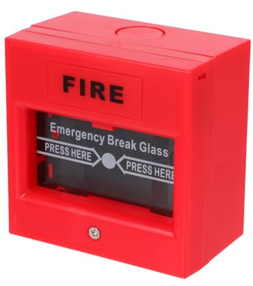 Ciieeo Botón Alarma Emergencia Manual Reiniciable para Sistemas Tradicionales Activación Rápida y Fácil Uso Interruptor Seguro y Confiable para Parada y de Emergencias
