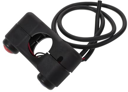 VALICLUD Interrupteur de Klaxon Moto 2 Boutons, Retour Automatique, Montage sur Guidon 7/8 Pouces, Conçu pour Usage Tout- et Véhicules Électriques