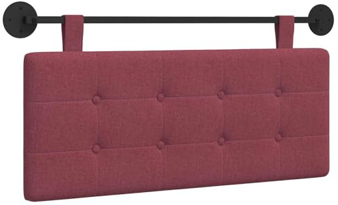 vidaXL Hängendes Kopfteil Stoff, Stylisches hängendes Kopfteil für Schlafzimmer, modern und platzsparend, gepolstert und wandmontiert