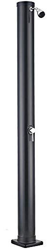 O'CLAIR Douche Solaire Droite PVC Noir 40 l