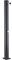O'CLAIR Douche Solaire Droite PVC Noir 40 l