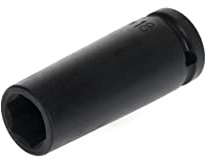 GEDORE red Impact wrench socket, Socket, 1/2 12.5 mm drive, Hex, AF 18 mm, Long, Machine-operated, Automotive, R63001815