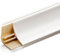 DQ-PP Baguette d'angle de 3 m - Blanc mat - 13 x 13 mm - En PVC - Pour plan de travail de cuisine, finition murale - Pour table