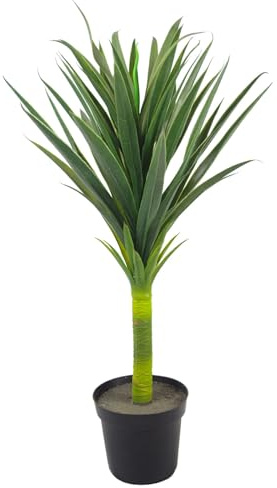 Leaf LEAF-7010N 90cm (3ft) Large Artificial Green Tree Plant, Yukka Spiky