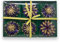 12-teiliges Strohsterne-Set mit 3 verschiedenen Motiven in Gold und blau mit Glitzerstaub in hübscher Geschenkverpackung für den Weihnachtsbaum