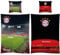 FC Bayern München Wende-Bettwäsche - Allianz Arena 135x200 + 80x80 cm 100% Baumwolle Biber/Flanell Fußball FCB Harry Kane Musiala Rekordmeister Champions-League-Sieger deutsche Größe mit RV