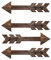 VOSAREA 4 Stück Rustikale Tafel Aus Holz Anhänger Aus Holz Rustikales Bauernhausschild Holz Hängend Hochzeit Rustikal Leeres Holzschild Schild Zum Aufhängen Aus Holz Etikett Pfeil Hölzern