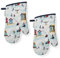 Cooksmart Beside the Seaside Set of 2 Gauntlets Nautical Oven Mitts