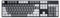 Teclado mecánico para juegos AJAZZ AK50 - Teclas PBT - Coincidencia de color gris-blanco - retroiluminado blanco - interruptores azules - negro