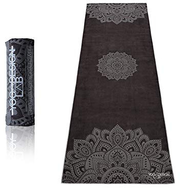 Yoga Design Lab Hot Yoga Handtuch | rutschfest, leicht, recyceltes, saugfähiges Mikrofaser Yogahandtuch | schnelltrocknend, waschmaschinenfest | Ideal für Hot Yoga, Sport, Reisen