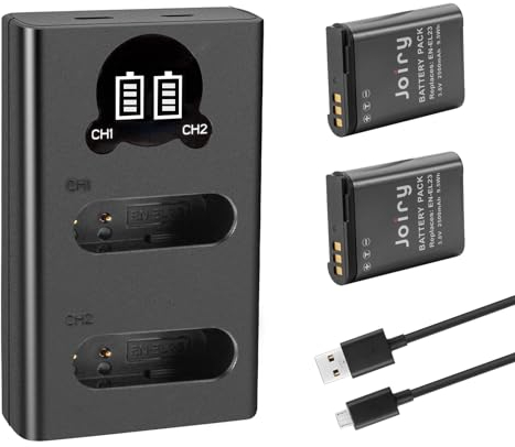 2X EN-EL23 Batteria di Ricambio Compatibile con Coolpix P600, P610, P610s, B700, P900, P900s, S810c Camera