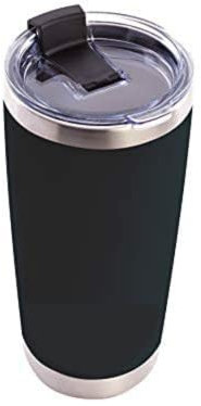 unycos - Termo de Acero Inoxidable con Tapa Antigoteo de 500 ml Aislamiento de Vacío de Doble Pared, Botellas de Frío/Calor | Tecnología MagSlider - 100% a Prueba de Fugas - Resistente (Negro)