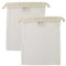 Simple Ecology Borsa per biancheria in rete di cotone biologico; sacchetti per lavaggio in lavatrice per capi delicati, lingerie e indumenti, piccolo, confezione da 2