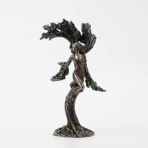GreekCretanShop The Dancing Forest Nymph (Cold Cast Bronzed Statue 25cm/9.7inches)