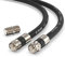 G-PLUG RG6 Set de Conectores para Cable Coaxial TV 1m – Antena TV Digital, Satélite, Internet Banda Ancha - Junta Tórica de Goma Sellada Contra Intemperie y Conectores Antena TV de Compresión Negro