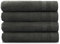 PandaHome Handtuch Set aus Baumwolle - 4 Badetücher - 100% Baumwolle Towel, Schnelltrocknend Weich Saugstark 500 g/m² (Anthrazit)