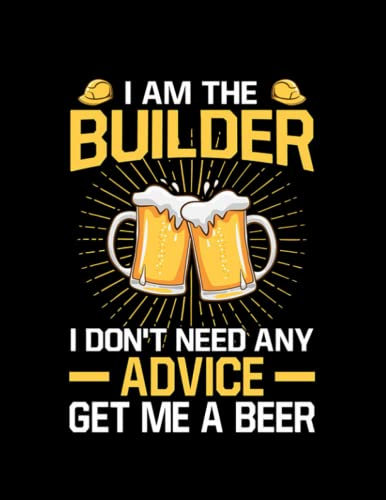 Client Baustelle Home Improvement Beer Beer Lover 8129 Notebook: Size 8.5 x11 Inches
