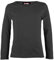 Girls Plain Tops Long Sleeve Basic Stretch Round Neck T-Shirt School Tee Top Charcoal 13-14 Years