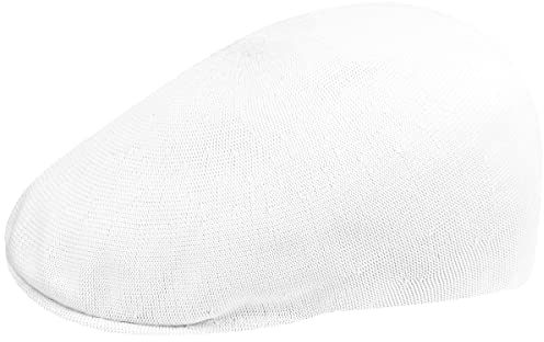 Kangol Seamless Tropic 507 Flatcap Schirmmütze Schiebermütze (XL (60-61 cm) - weiß)