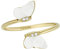 FOSSIL Damen Ringe aus Edelstahl offen, 7, Ernte-Gold
