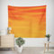 EHOMERY Wandteppiche Kinder Wandtuch Querformat Schlichtes Orangerot Wandteppich Gewebt Wanddekoration Hochzeit Wohnzimmer Schlafzimmer Wandbehang Dekoration 150x130cm