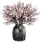 JAKY-Global Babys Atem Stoff Tuch künstliche Blumen 6 Bundle europäischen gefälschte Seidenpflanzen Dekoration Hochzeit Party Dekoration Sträuße Real Touch DIY Home Garden (Fall Pink-6pcs)