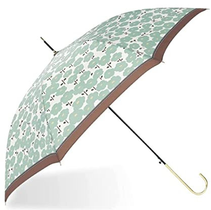 Regenschirm, klassischer Blumen-Stockschirm, automatisch zu öffnender Hakengriff, J-Stock-Regenschirm, Regen- und Sonnenregenschirme (Color : B, Size : 86cm)