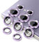 WoPail for Samsung Galaxy S24 Ultra Camera Lens Protector, Glitter Metal Individual Ring Camera Screen Protector HD Clear 9H Tempered Glass Scratch-Resistant Cover Film for Galaxy S24 Ultra - Purple