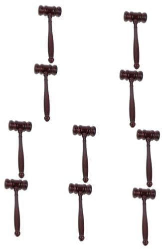 STOBOK 10 Uds Martillo De Subasta Martillo De Juez Regalos De Graduados De La Ley Mazos De Juez Martillo De Juguete Para Niños Martillo De Juez De Madera Martillo Para Juez De